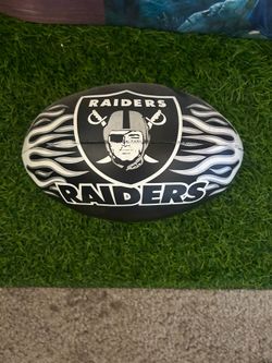 Raiders vintage football/ stuffed toy
