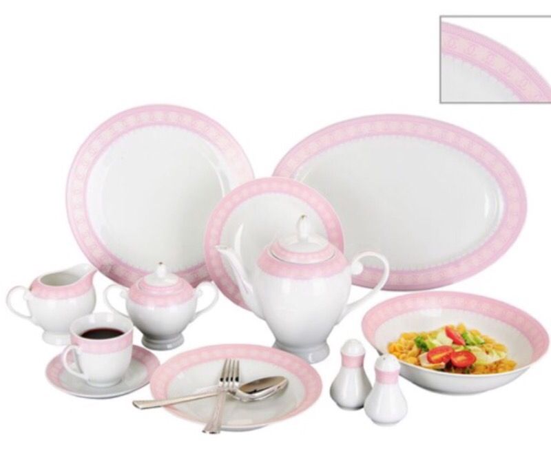 49 piece dinner set new in box Chanel design