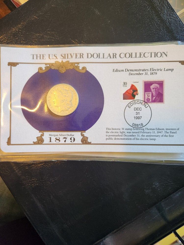 Silver Dollars Mix  $47 Each With Stamps 