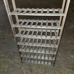 Wooden shelf (8 shelves) shoes/plants/storage