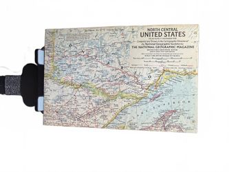 National Geographic North Central United States Map 1946 Vintage Collectible