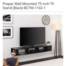 75' Wall Mounted TV Stand 