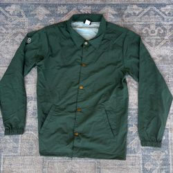 Independent truck company men’s skater windbreaker jacket green men’s medium