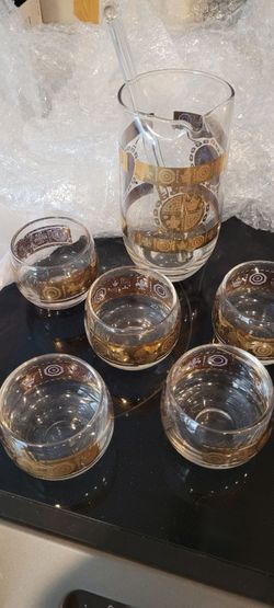 Pitcher and glass set