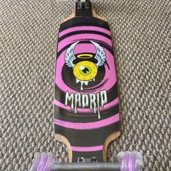 Madrid Downhill Longboard Flying Eye 34.5βX9.5β Shark Wheels X Caliber ABEC 9madebim USA πΊπΈ Built To Last Many Years