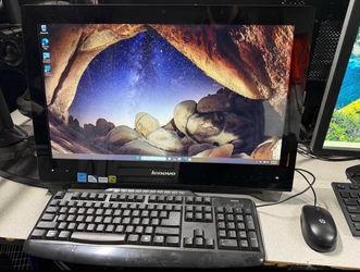 Lenovo 24” all in one pc - touchscreen - 8 gb ram - 500 gb storage - like new - windows 11-warranty