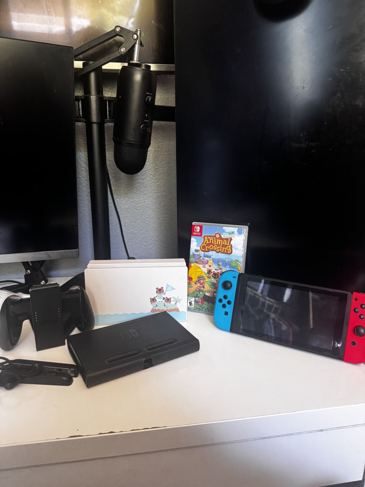 Nintendo Switch Limited Edition Animal Crossing Bundle (Game + All Accessories And Free Pro Controller)