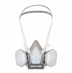 3M Half-Face Respirator with Dual Filters