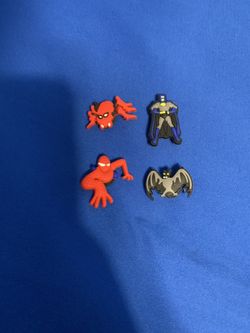 4 piece set Spider-Man & Batman Jibbitz