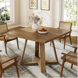 Square Dining Table for 4 People, 80 x 80 Pettie Kitchen Table for Small Space. NO CHAIRS!!!
