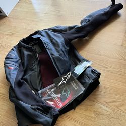 Alpine Stars GP Plus R V3 Rideknit Leather Jacket
