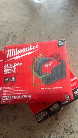 M12 green laser cross line & plum points $300