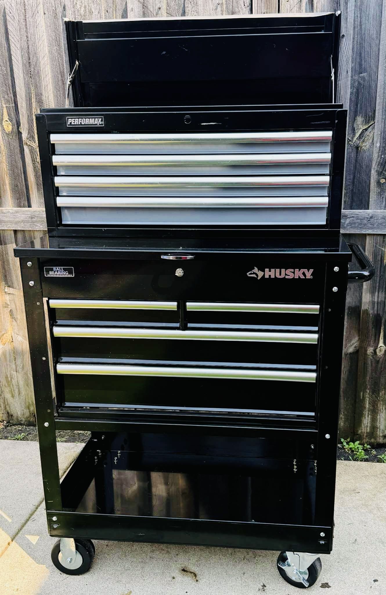 Husky toolbox and a Performax are sold together if available.