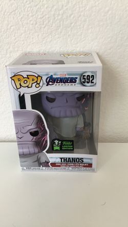 Uncle Pop Marvel Thanos has 592 EDCC Emerald city, comic con, exclusive limited edition