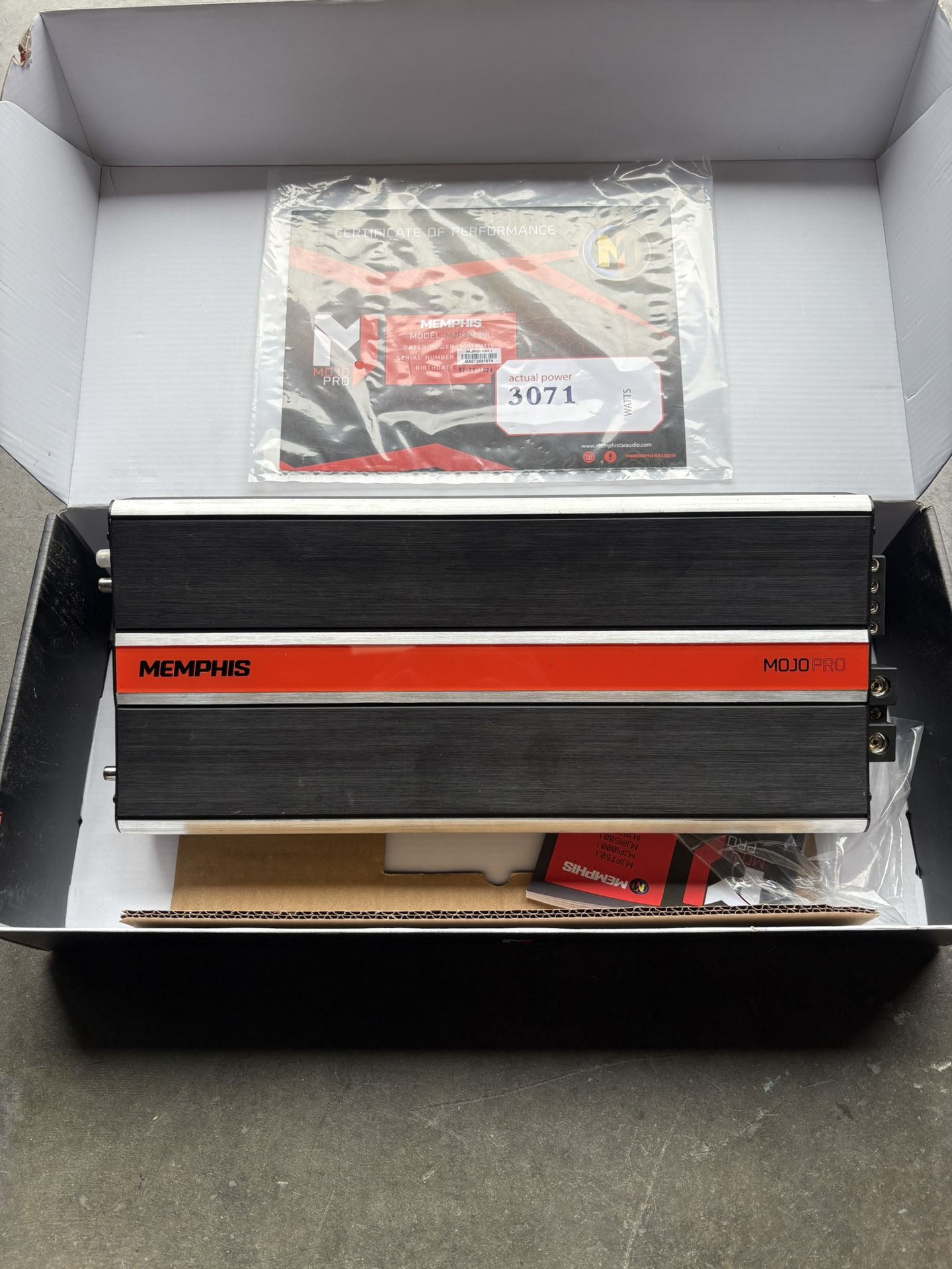 Memphis Mojo Pro 3,000 Watt Mono Amp
