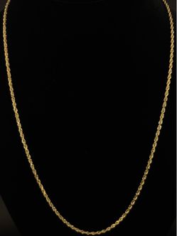 Solid 14K Rope Chain
