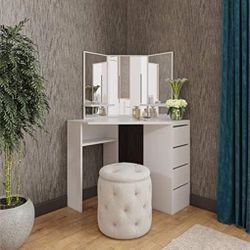Bedroom Vanity Corner Desk $125 