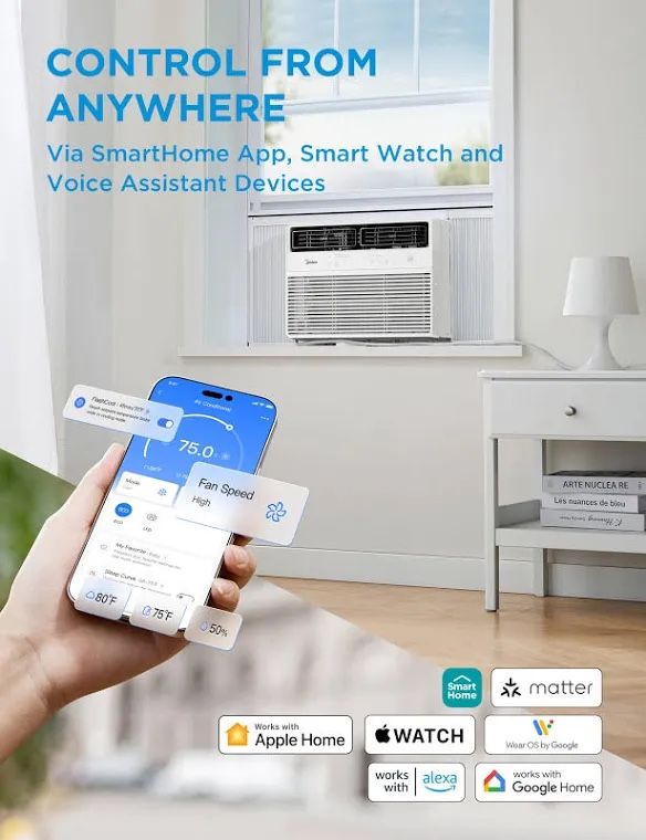 Midea 12,000 Btu Smart Window AC