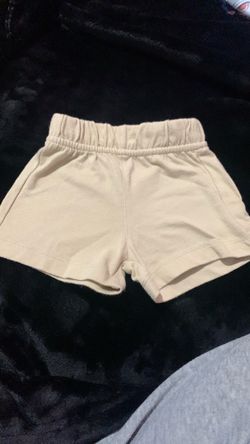 Cream Baby Cotton Shorts