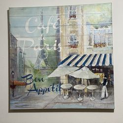Paris Cafe Painting 