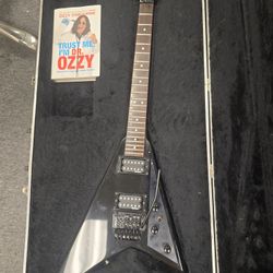 Ozzy Autographed Jackson Randy Rhoades Guitar