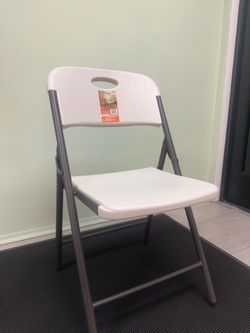 Lifetime White Plastic Folding Chair - Great Condition