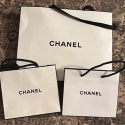 Authentic Chanel boutique gift bags and magnetic box available