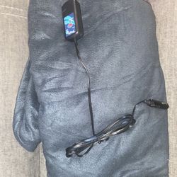 Trillium Worldwide Car Cozy 2 12-Volt Heated Mini Travel Blanket 58 X 42 (Black)