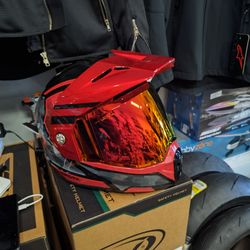 Motorcycle adventure helmet/offroad helmet size large brand new. DOT approved size large