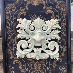 Wood Carved Face Art