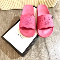 Pink Gucci Slides Size 6