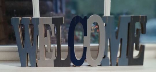 WELCOME Decorative Letter Sign