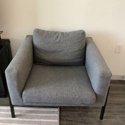 Grey Accent Chair 