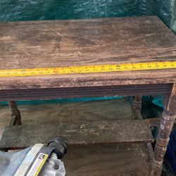 Vintage Table 22 H Depth 35 Long 30 Tall