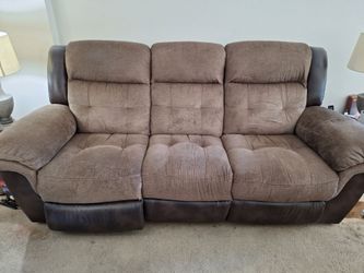 Two piece sofa and loveseat