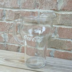 Vintage Coca-Cola 64 Oz Glass Pitcher 