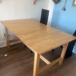 IKEA Solid Wood Dining Table 