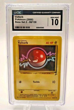 Voltorb 098/130 Base Set 2 Regular CGC 10