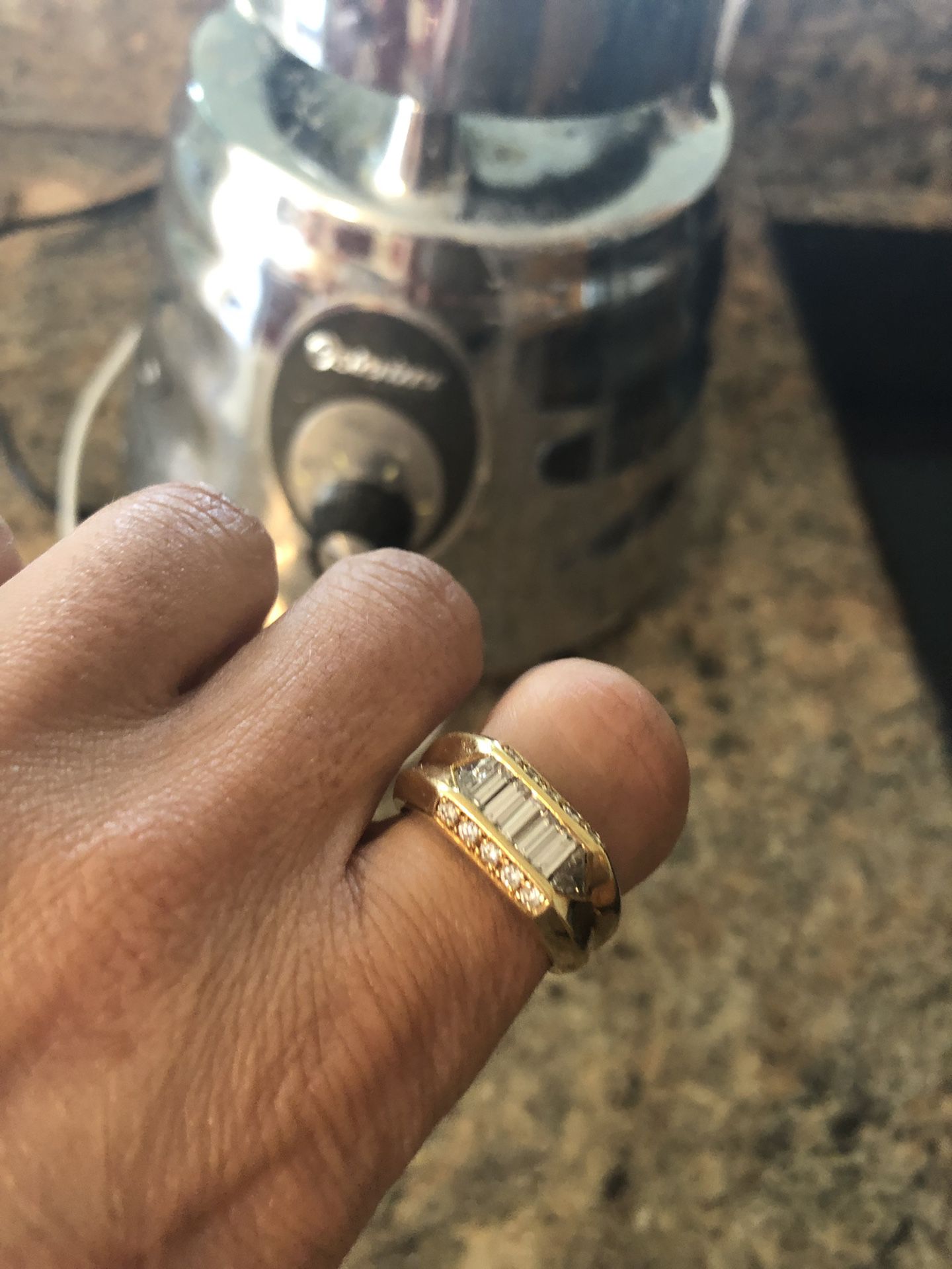 Authentic men’s Diamond ring