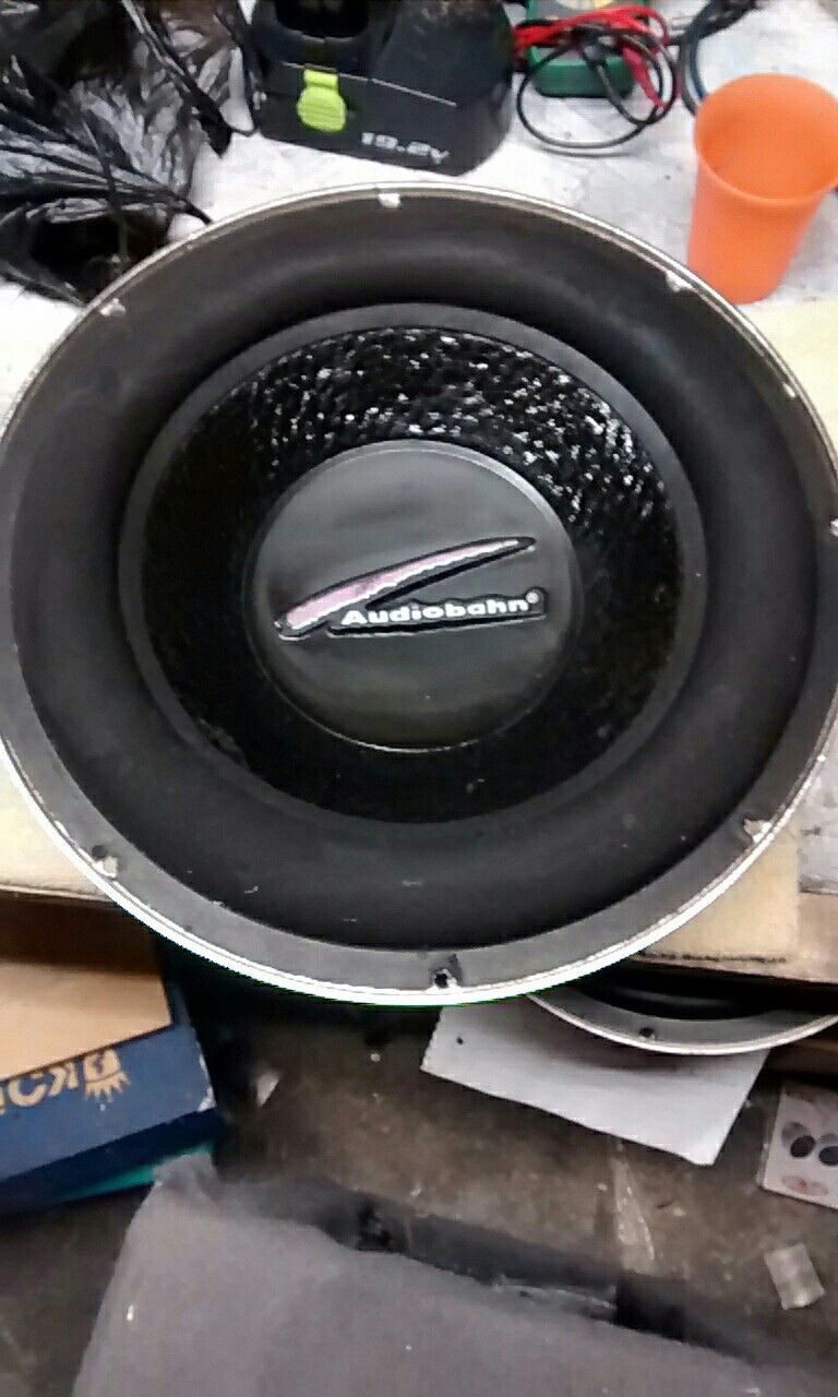 1)12"AudioBahn Natural Excursion AW122T subwoofer 1100w