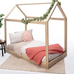 Twin Wood House Bed