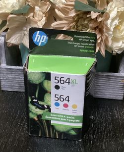 Genuine HP 564XL/564 Black/Color Ink Cartridge Combo Pack N9H60FN. Color included Cyan, Magenta, Yellow and Black. Brand New Sealed box