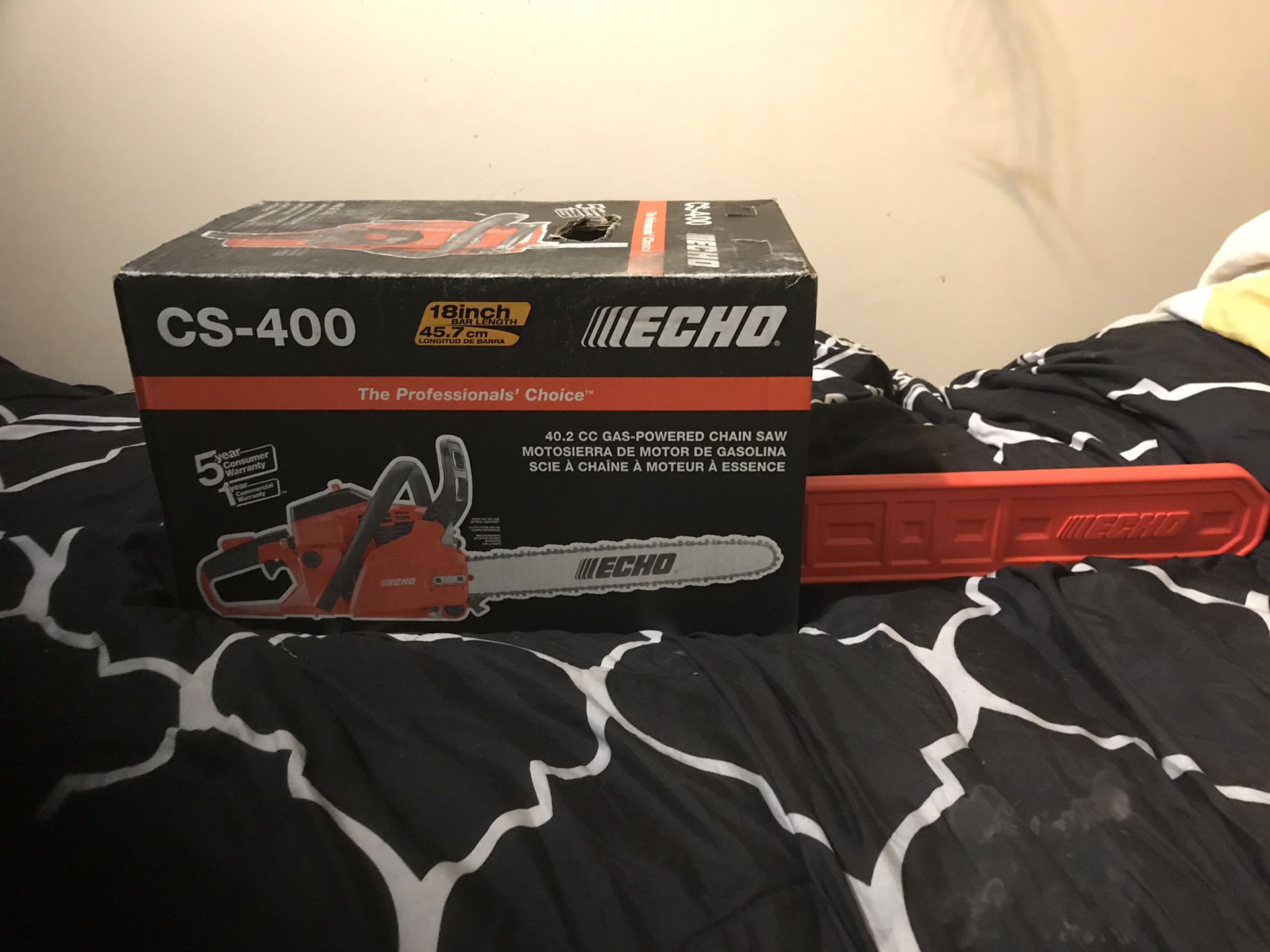 Echo cs 400 18” bar chainsaw