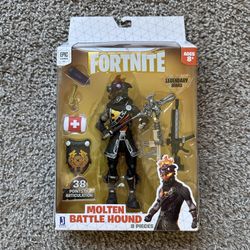 FORTNITE MOLTEN BATTLE HOUND LEGENDARY SERIES ARTICULATING 6 INCH TOY FIGURE EPIC GAMES NEW