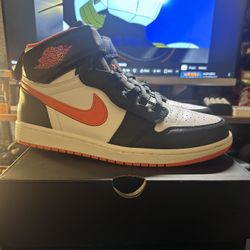 Jordan 1 High Flyease Light “Black & Orange” sz 9 VNDS