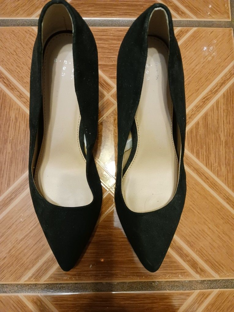 Women Black Heels 7.5