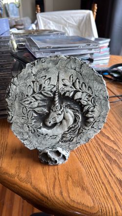St. Helen’s  ash unicorn plaque