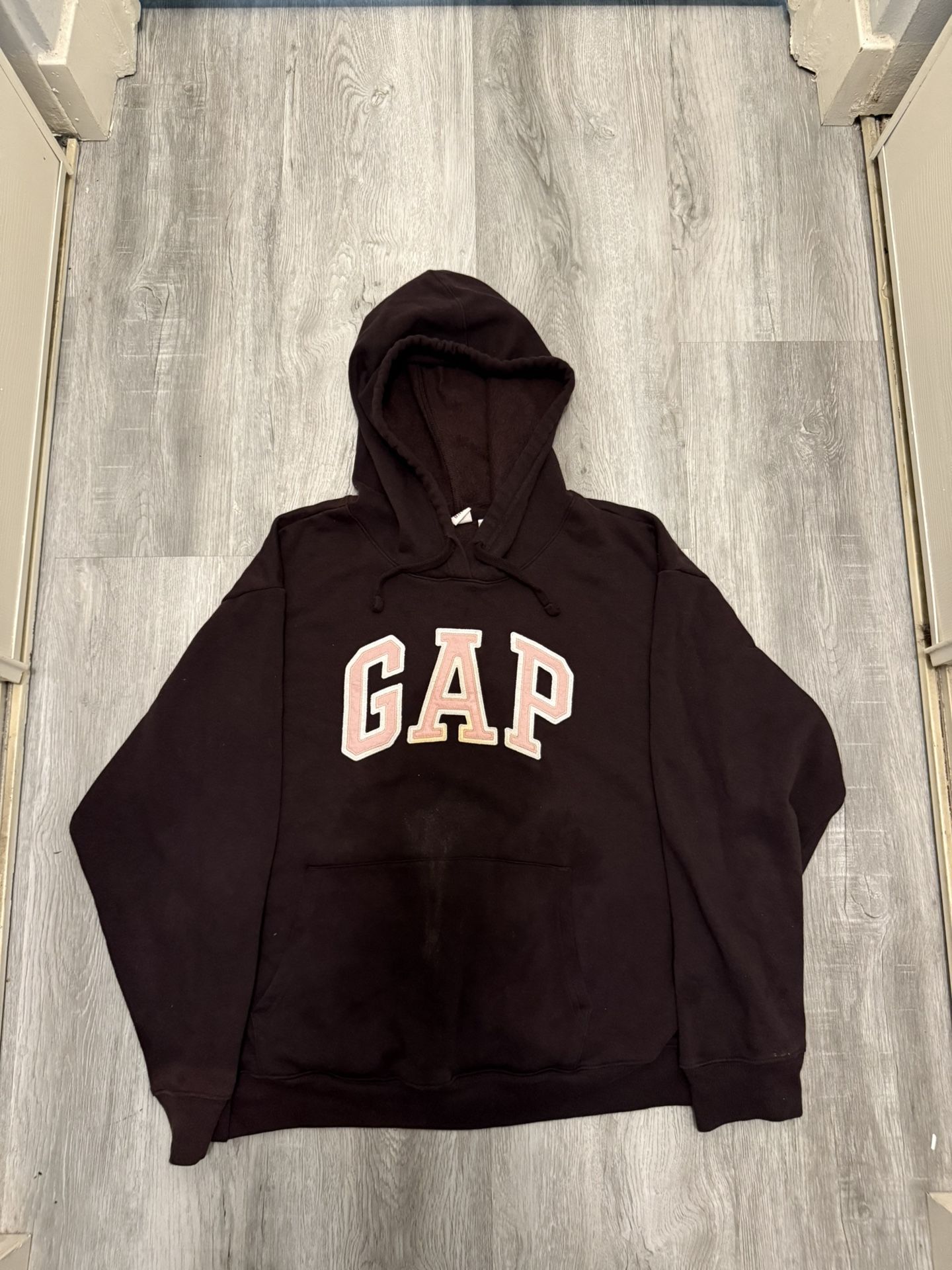 BROWN/PINK GAP HOODIE