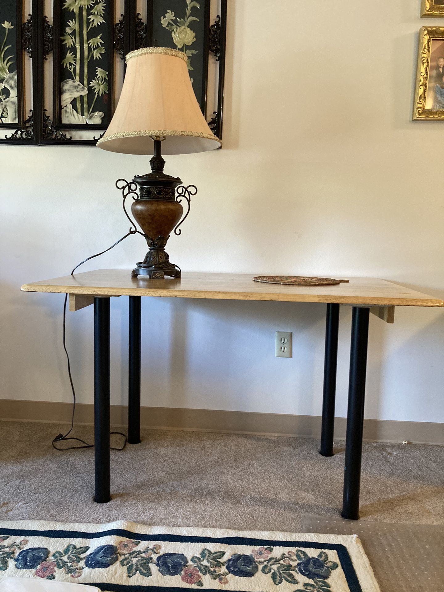 Moving Sale - Desk & Lamp Combination