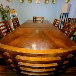 Dining Table ( With Extra Leaf) And Chairs 